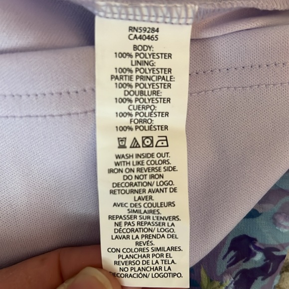 The Children’s Place Women’s Lavender Floral Dress Size L - Picture 8 of 8